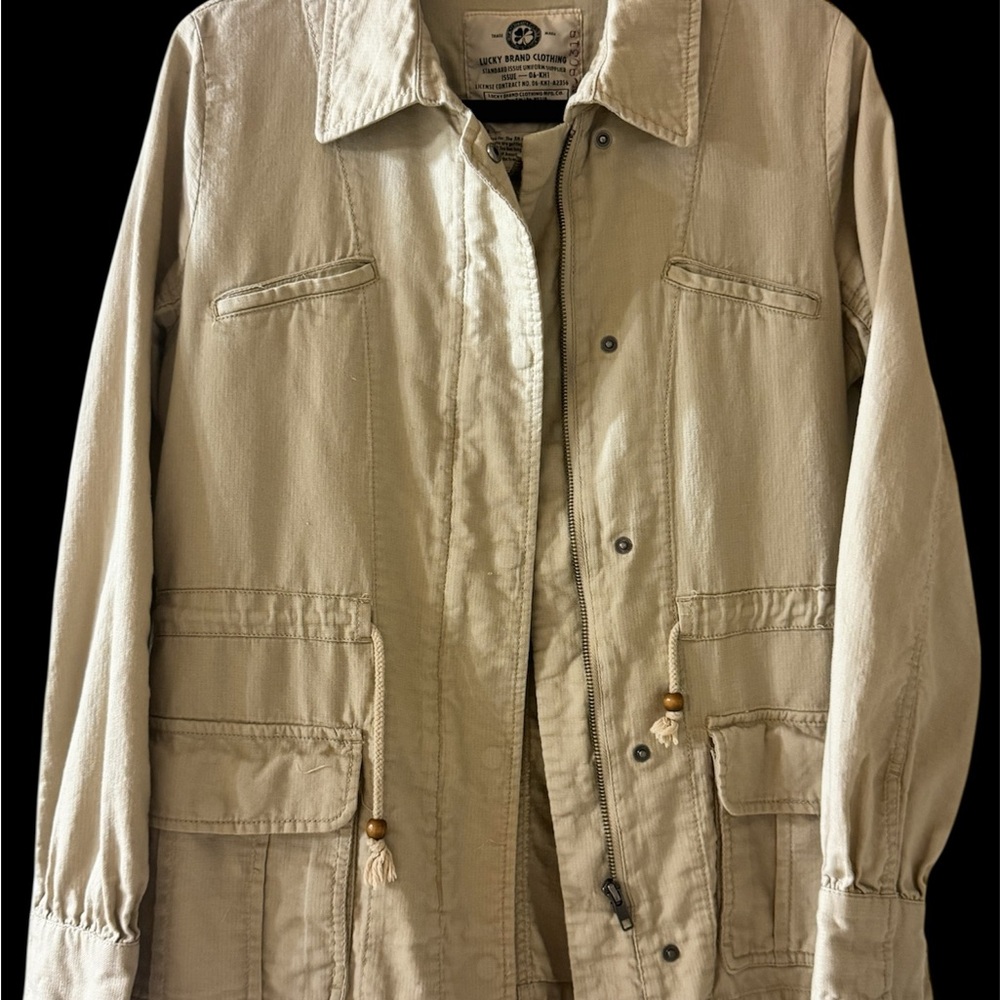 Lucky Brand Beige Utility Jacket
